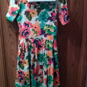 Xs EUC vintage watercolor floral Amelia